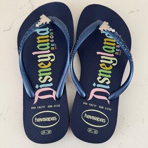 Disney Parks Flip Flops by Havaianas WDW Navy 13C